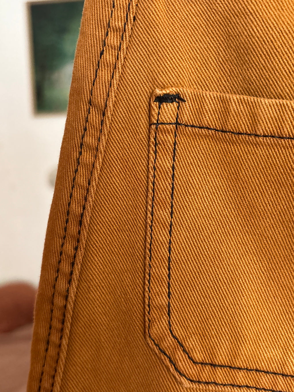 The Brown Mini Jeans Skirt Size S