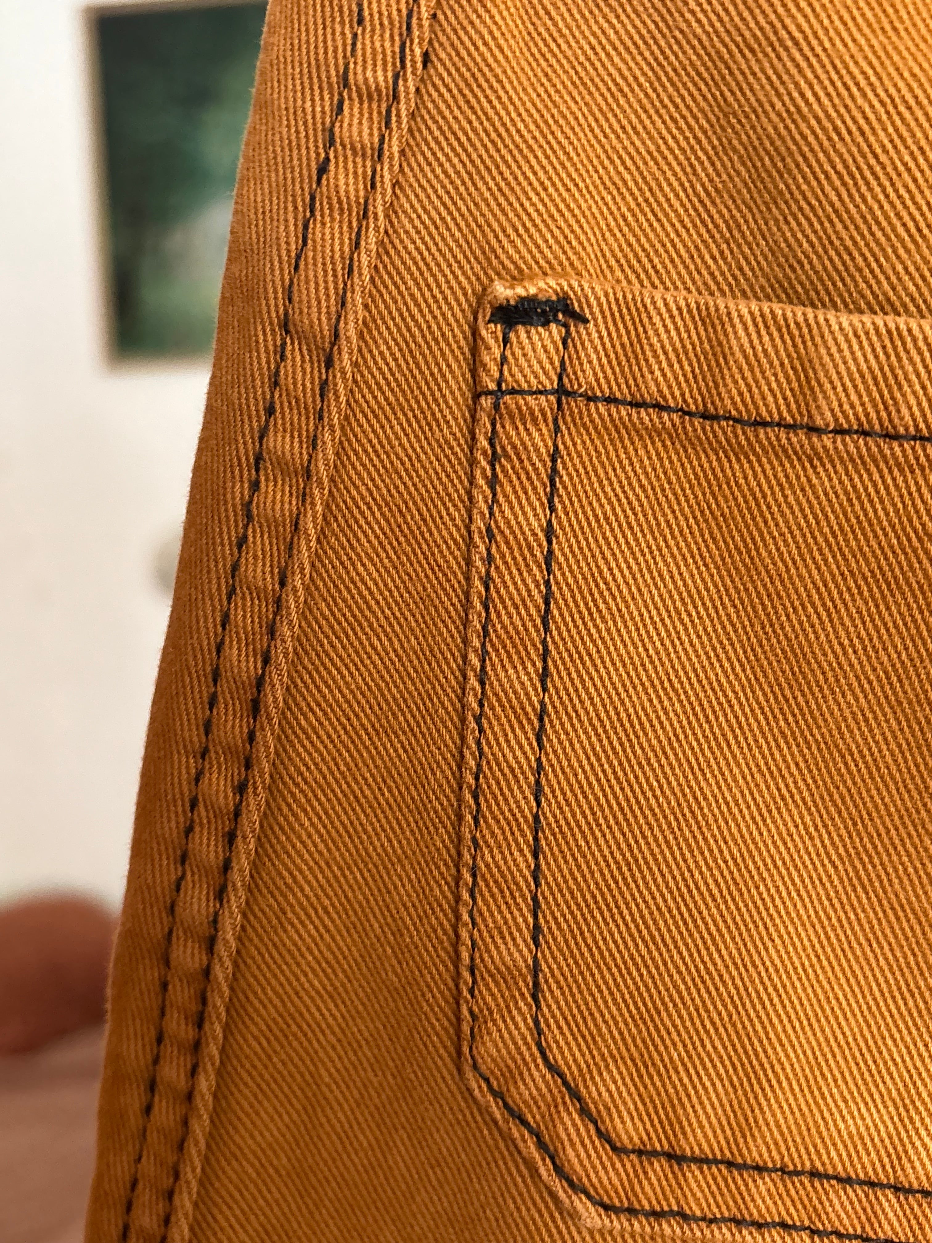 The Brown Mini Jeans Skirt Size S