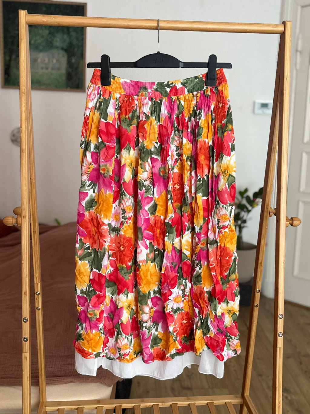 Vintage Midi Summer Skirt Size S